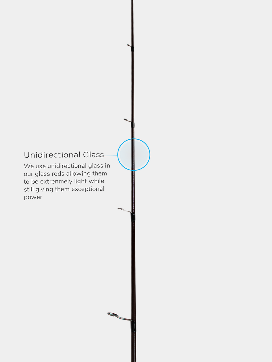 WILD SIDE 6'2” Pure Glass Fiber Light Spinning Rod by