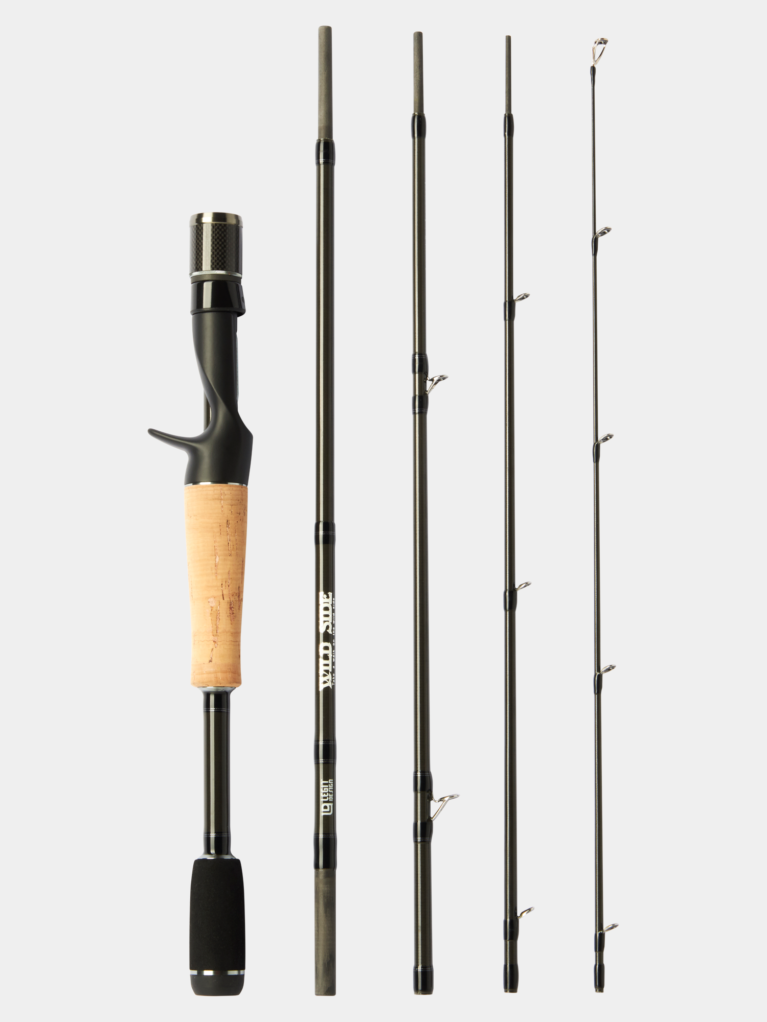 WILD SIDE 6' Medium Light Casting Rod (5 Piece) by Arundel Tackle